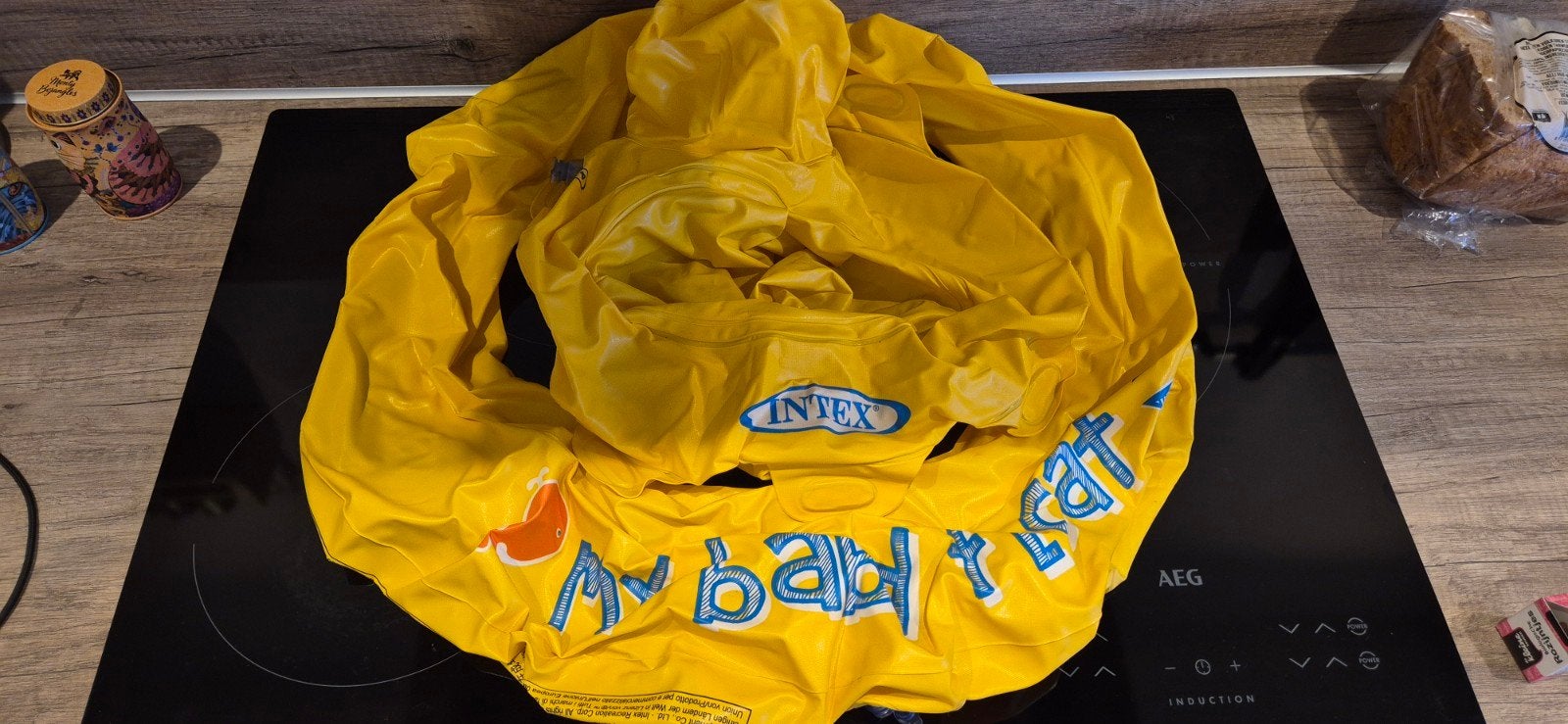 Intex Babyfloat - Geel opblaasbaar zwemzitje voor baby's, Ophalen, Zo goed als nieuw, Overige typen