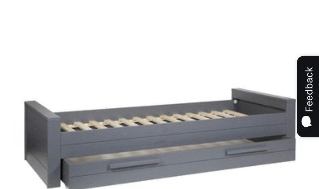 bed 1 persoons Dennis woood met lade eronder Karwei, Kinderen en Baby's, Ophalen, Gebruikt, 180 cm of meer, 85 tot 100 cm