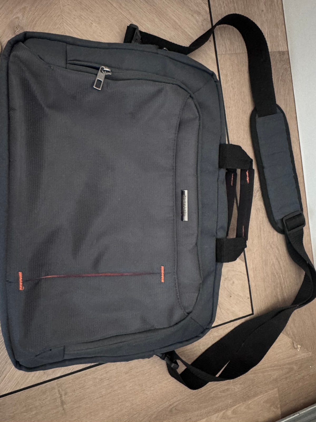 Samsonite laptoptas, Computers en Software, Laptoptassen, Verzenden, Grijs, Aktetas, Zo goed als nieuw