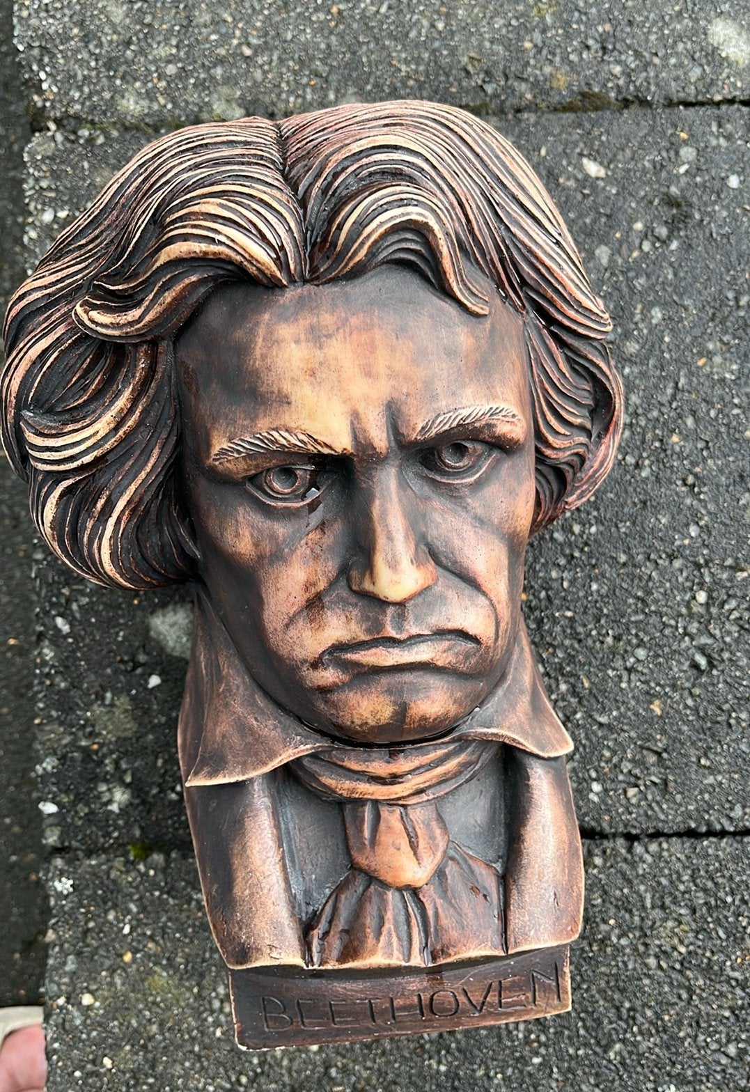 buste beeld van BEETHOVEN H28 B19 D16, Ophalen, Pop, Beeldje of Miniatuur