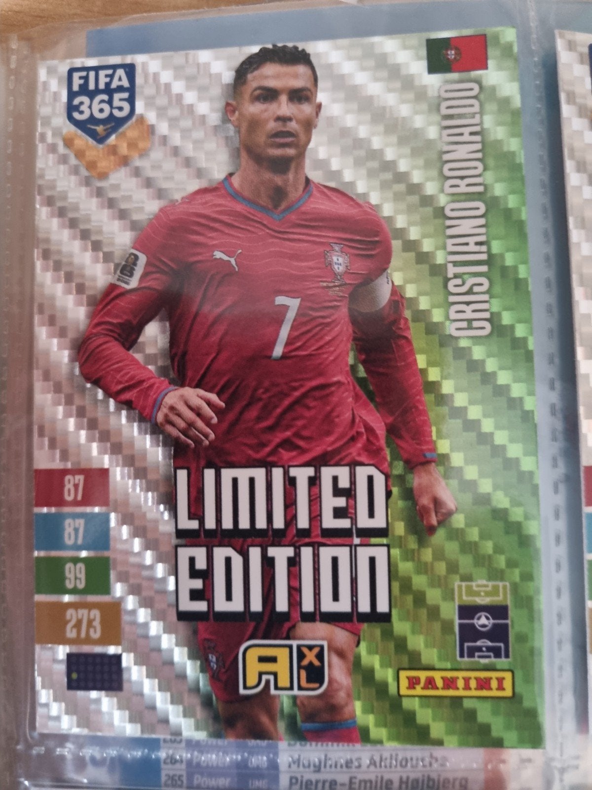 Panini Adrenalyn xl Fifa 365 2027 Limited Edition Ronaldo, Ophalen of Verzenden, Zo goed als nieuw, Plaatje