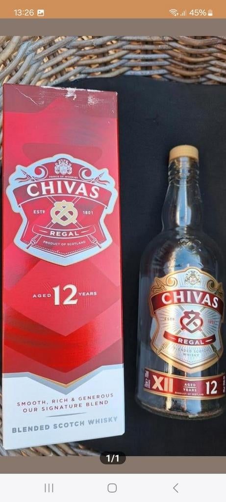 Chivaz set Lege fles en doos, Ophalen of Verzenden, Frankrijk, Overige typen