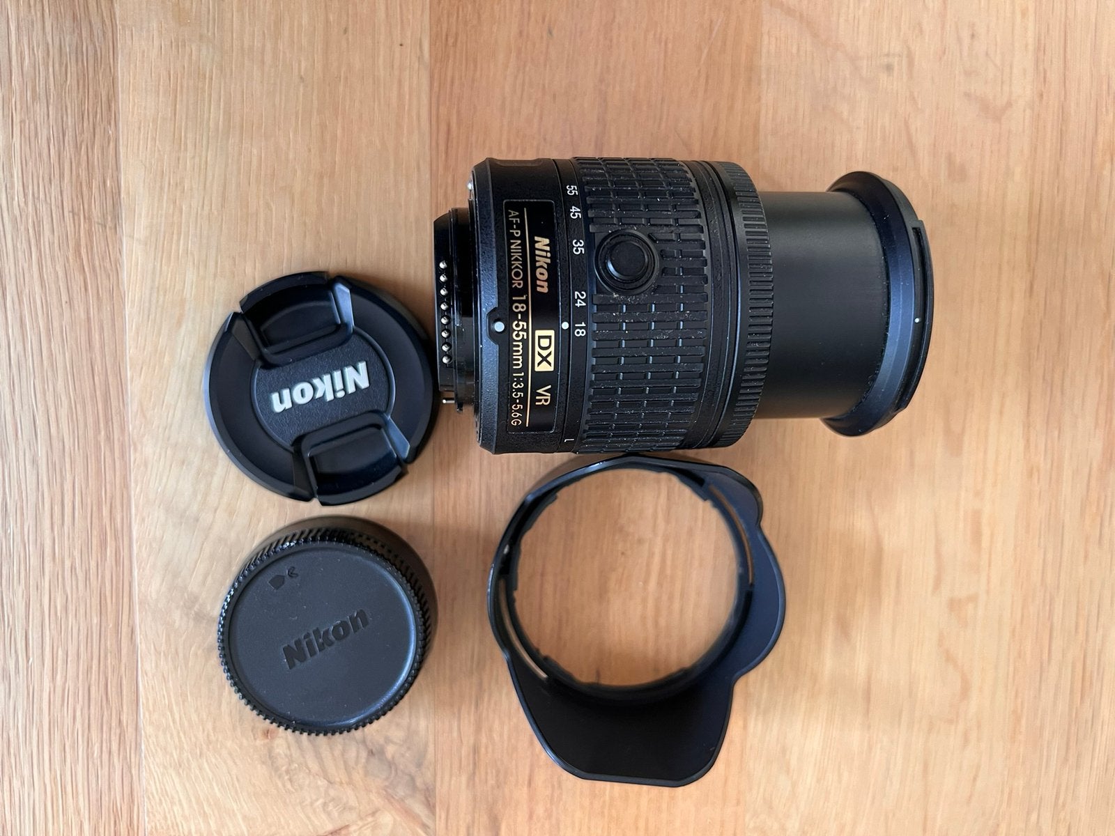 Nikkon AF-P 18-55mm f/3.5-5.6 DX VR lens, Ophalen of Verzenden, Zo goed als nieuw, Standaardlens