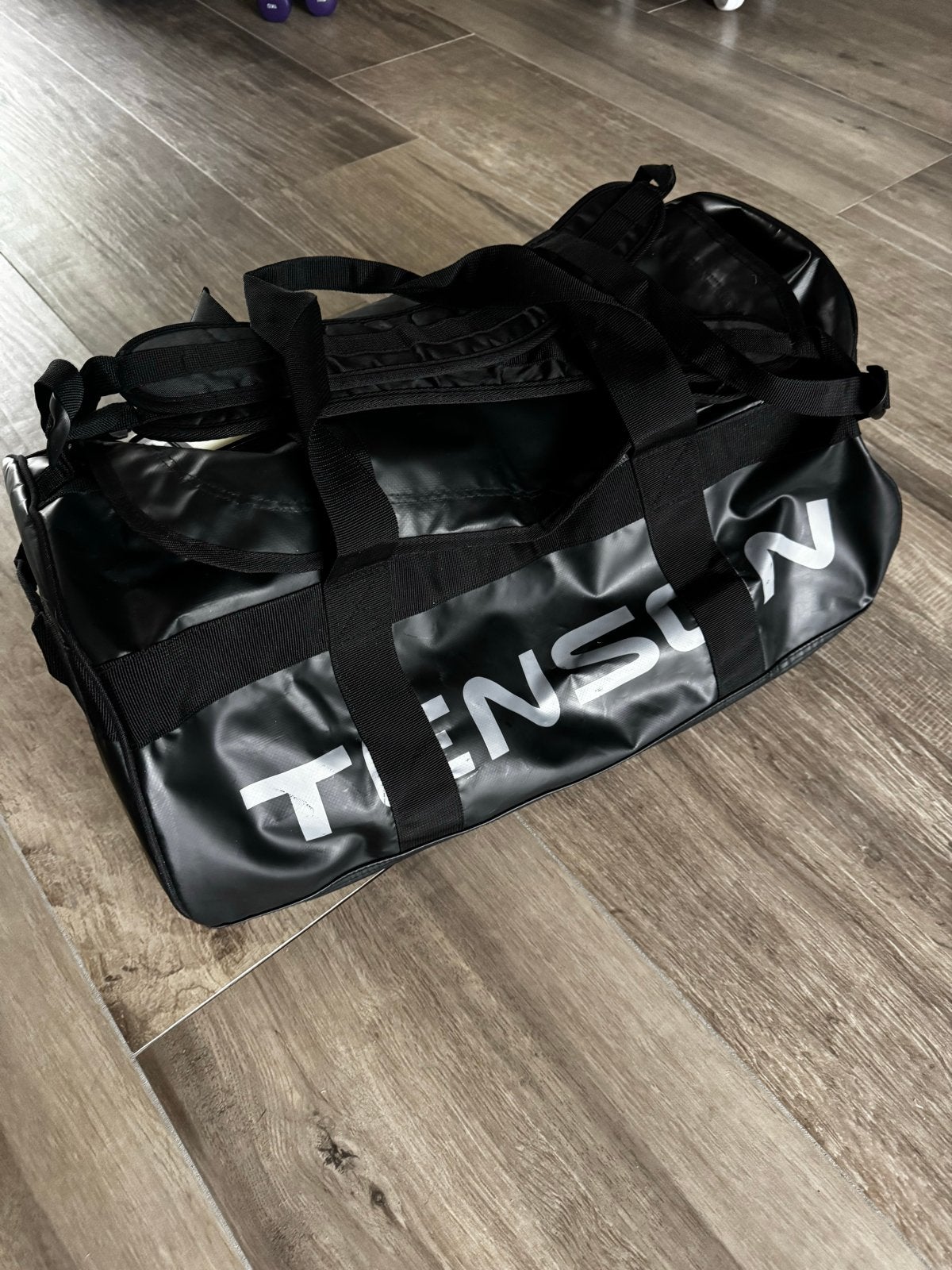 Tenson reistas/sporttas/duffel - Zwart, zo goed als nieuw, 30 cm of meer, Zwart, Ophalen of Verzenden, Zo goed als nieuw