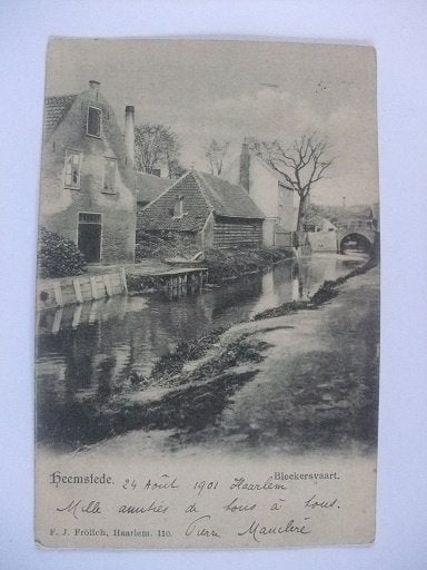 R01 Heemstede - Bleekersvaart - 1901, Verzenden, Voor 1920, Gelopen, Noord-Holland