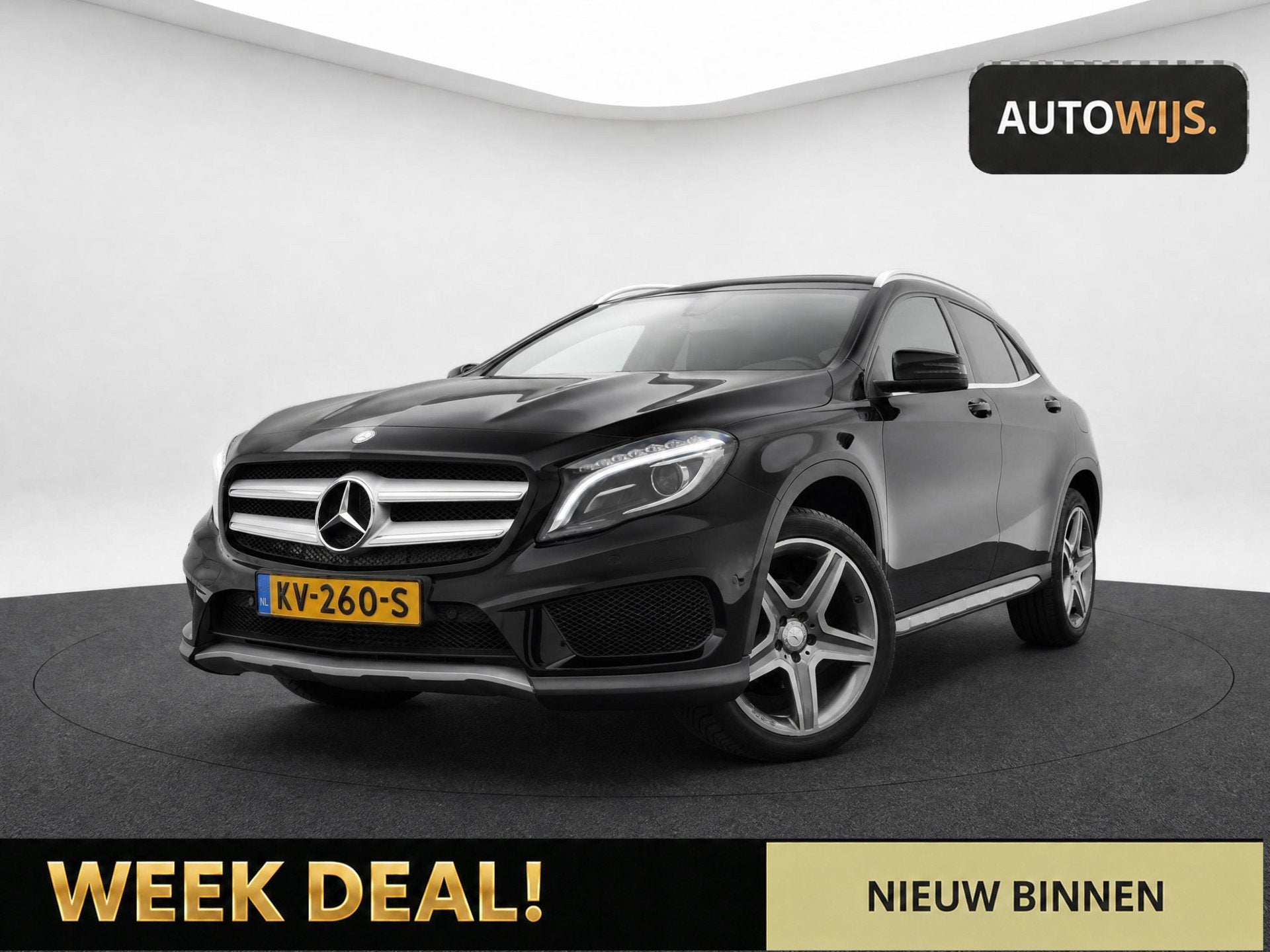 Mercedes-Benz GLA-klasse 200 Prestige|AMG|NAVI|CAMERA|Stoelv, Auto's, Dealer onderhouden, Gebruikt, 715 kg, Zwart