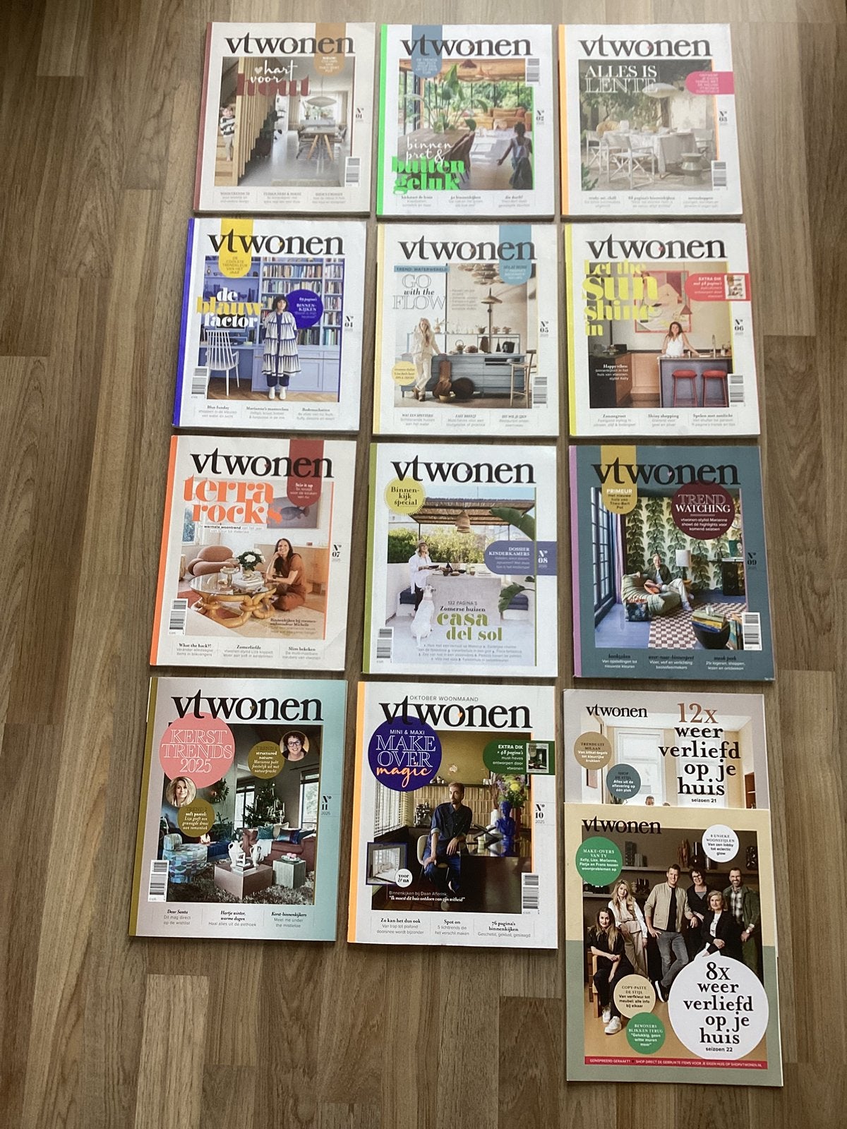 11 x VT Wonen magazine + 2 x extra special  2025, Boeken, Ophalen of Verzenden, Zo goed als nieuw, Overige typen