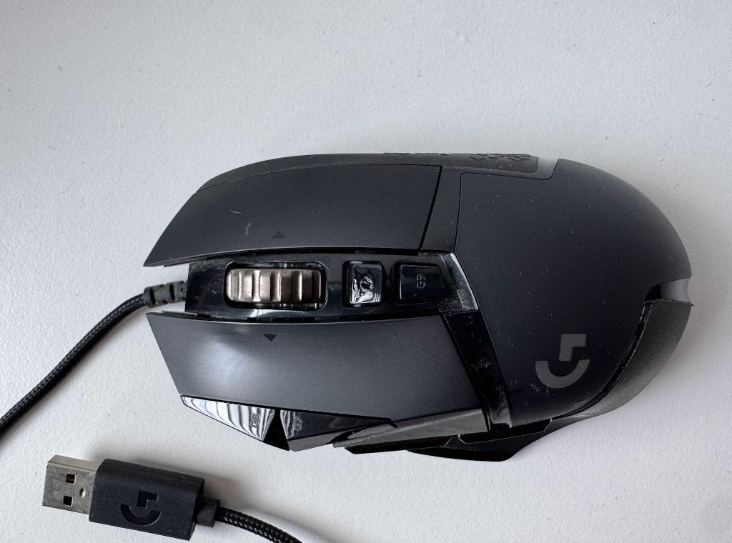 Logitech G502 Muis - Gamingmuis, Computers en Software, Muizen, Zo goed als nieuw, Muis, Rechtshandig, Bedraad, Ergonomisch, Gaming muis