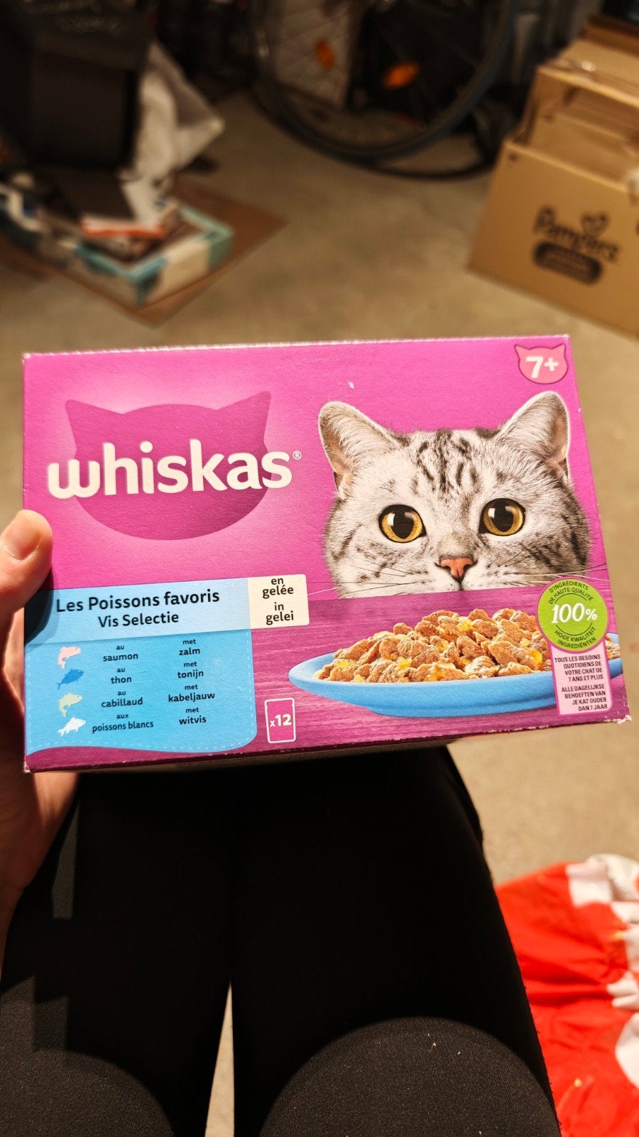 Whiskas natvoer katten vis selectie, Ophalen of Verzenden, Kat