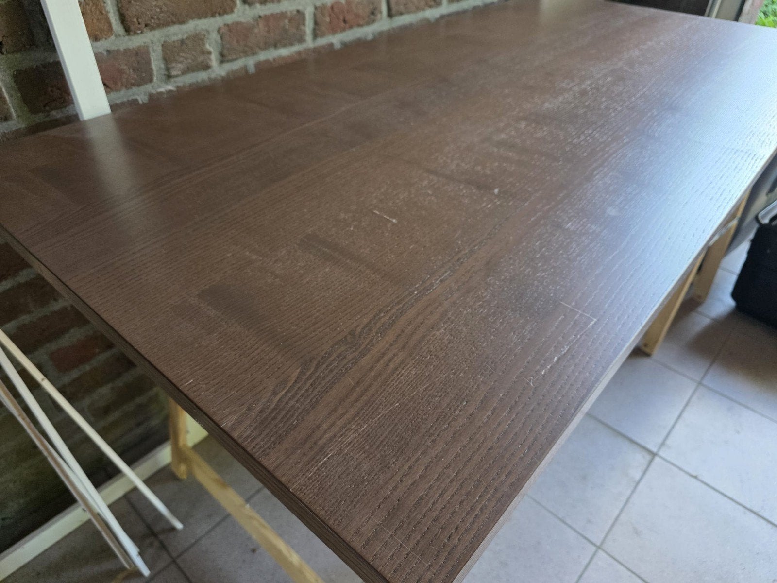 Ikea IDÅSEN Bureaublad / Tafelblad 160x80 cm, Ophalen, Gebruikt, 50 tot 100 cm, 150 tot 200 cm