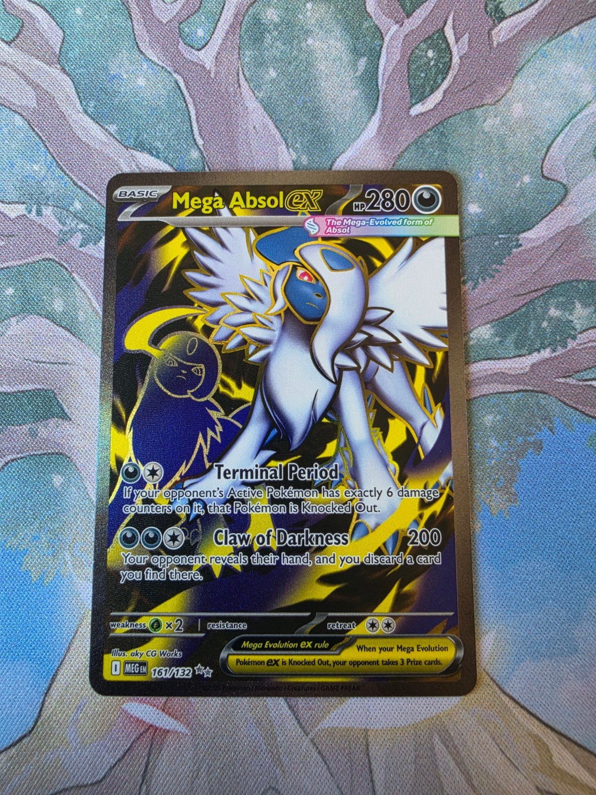 Pokemon mega evolution mega absol ex full art 161/132, Ophalen of Verzenden, Nieuw, Losse kaart, Foil