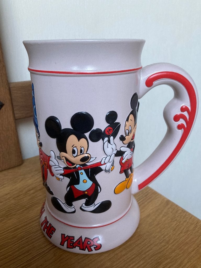 Vintage Aardewerk pul Mickey Mouse Disney Door de Jaren Heen, Verzamelen, Disney, Ophalen of Verzenden, Mickey Mouse, Zo goed als nieuw