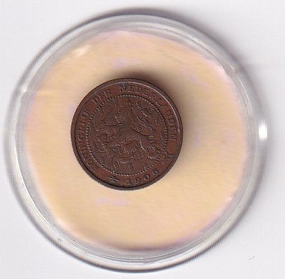 1/2 Cent 1906  Fraai, Verzenden, Koningin Wilhelmina, Overige waardes, Losse munt