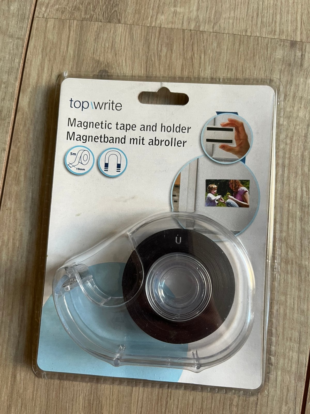 Top Write Magnetische tape en houder - 5m x 19mm, Hobby en Vrije tijd, Ophalen of Verzenden, Nieuw, Meerdere stickers
