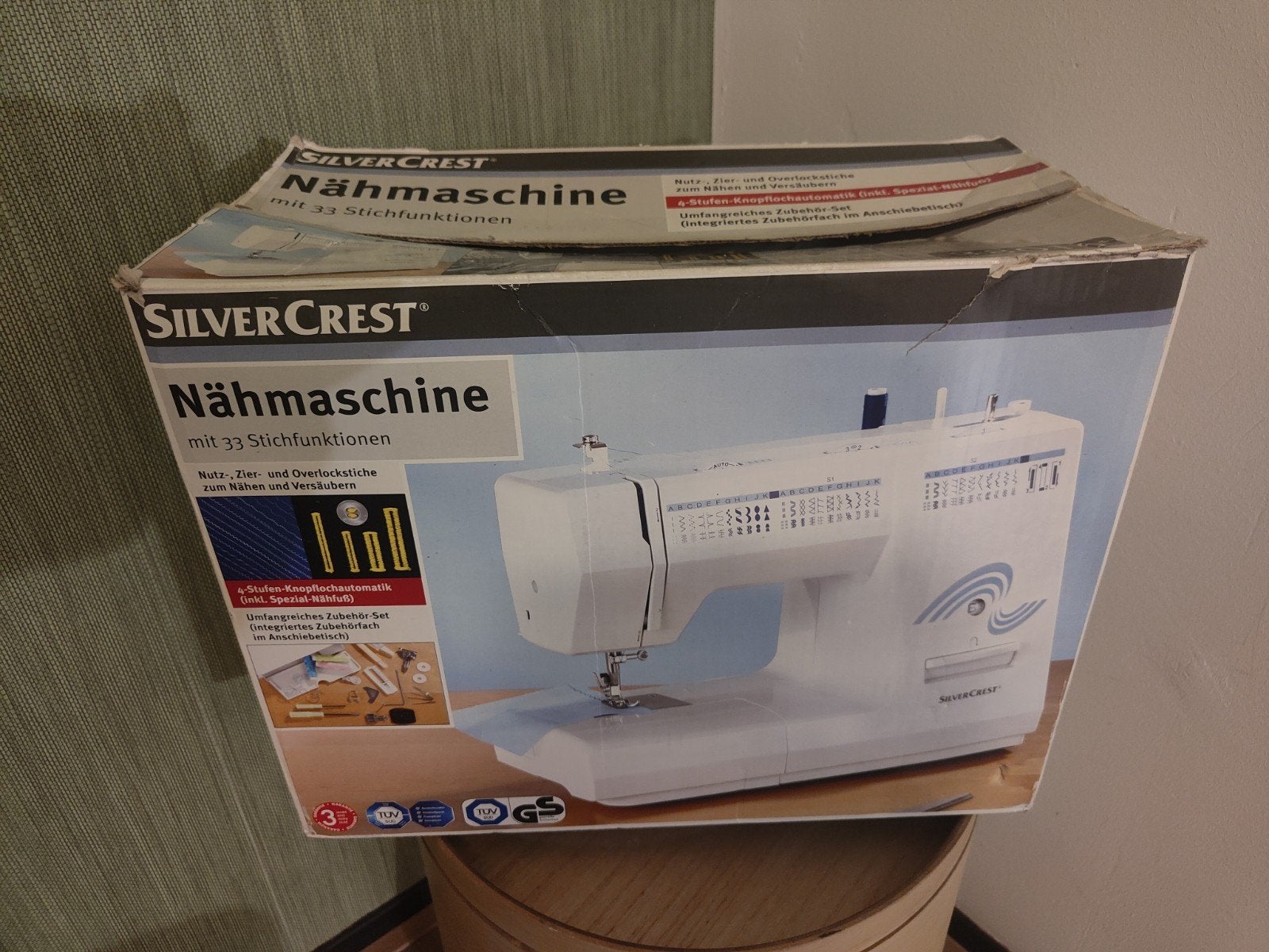 SilverCrest Naaimachine 8750 - Goedwerkende staat, Hobby en Vrije tijd, Naaimachines en Toebehoren, Ophalen of Verzenden, Gebruikt