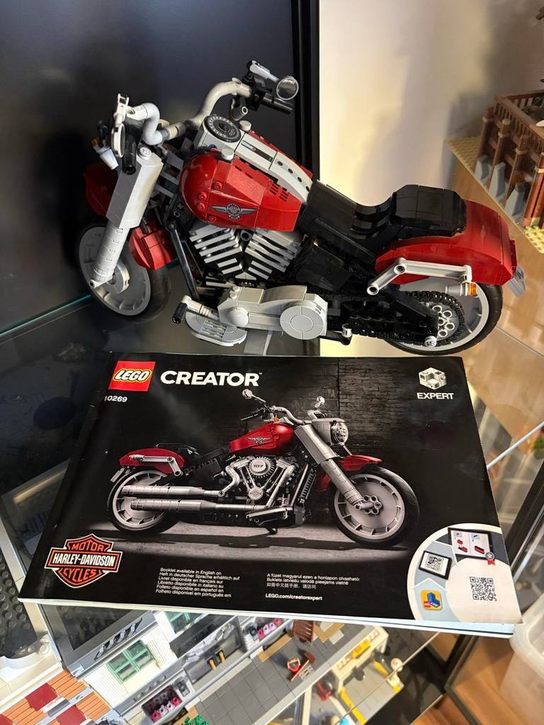 LEGO Creator Expert Harley-Davidson Fat Boy 10269, Lego, Compleet, Ophalen of Verzenden, Zo goed als nieuw