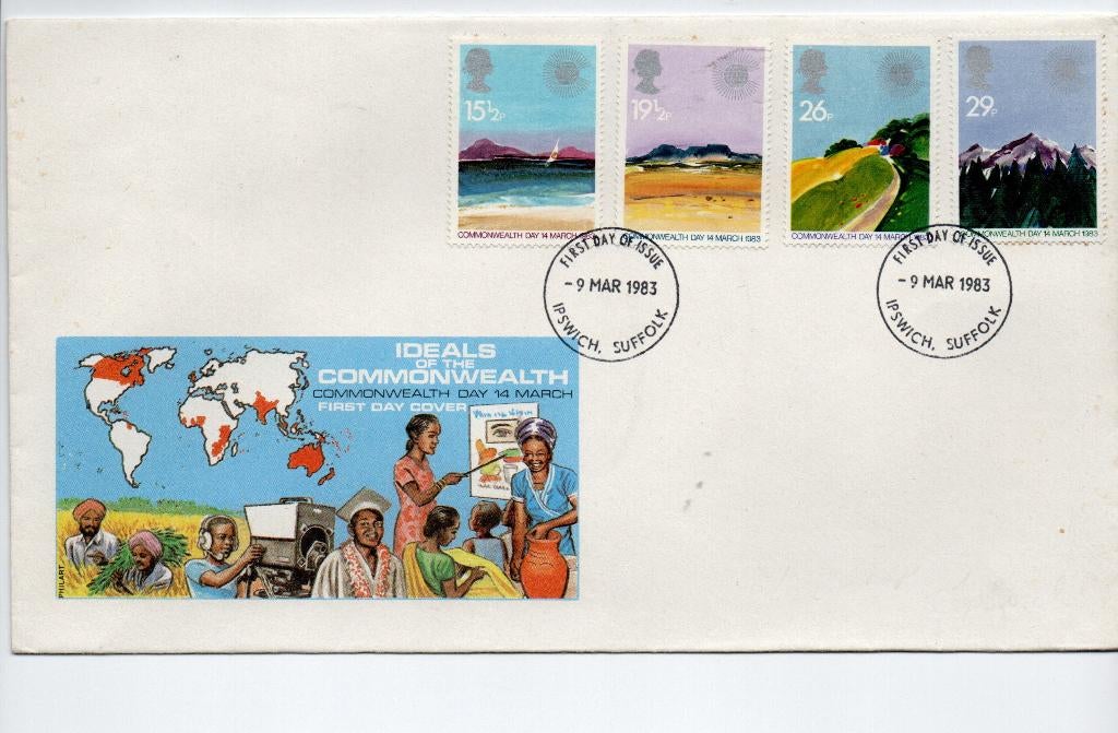 U.K. Engeland. FDC 8 mar 1983., Postzegels en Munten, Postzegels | Eerstedagenveloppen, Verzenden, Onbeschreven, Europa