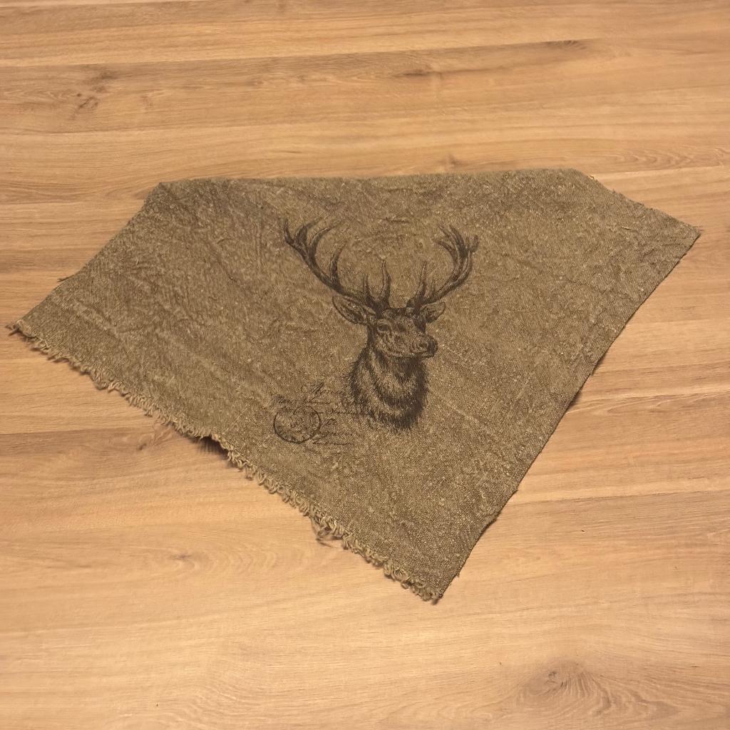 Shabby doek Rendier 45 x 45 cm, Beige, Overige stijlen, Dassenburcht 60, 6191LE Beek, Nieuw