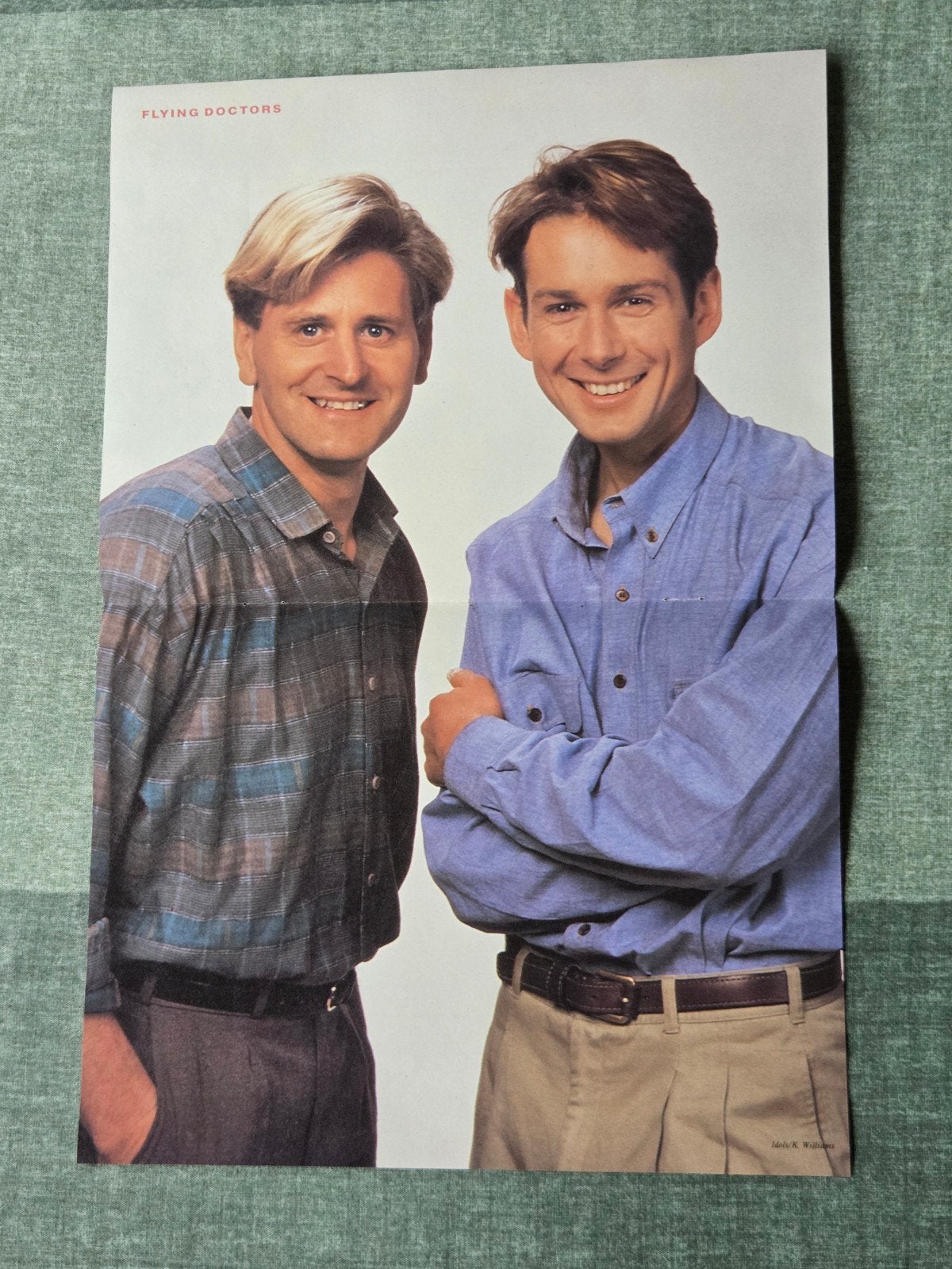 Vintage Flying Doctors Poster, Verzamelen, Rechthoekig Staand, Ophalen of Verzenden, Zo goed als nieuw, A1 t/m A3