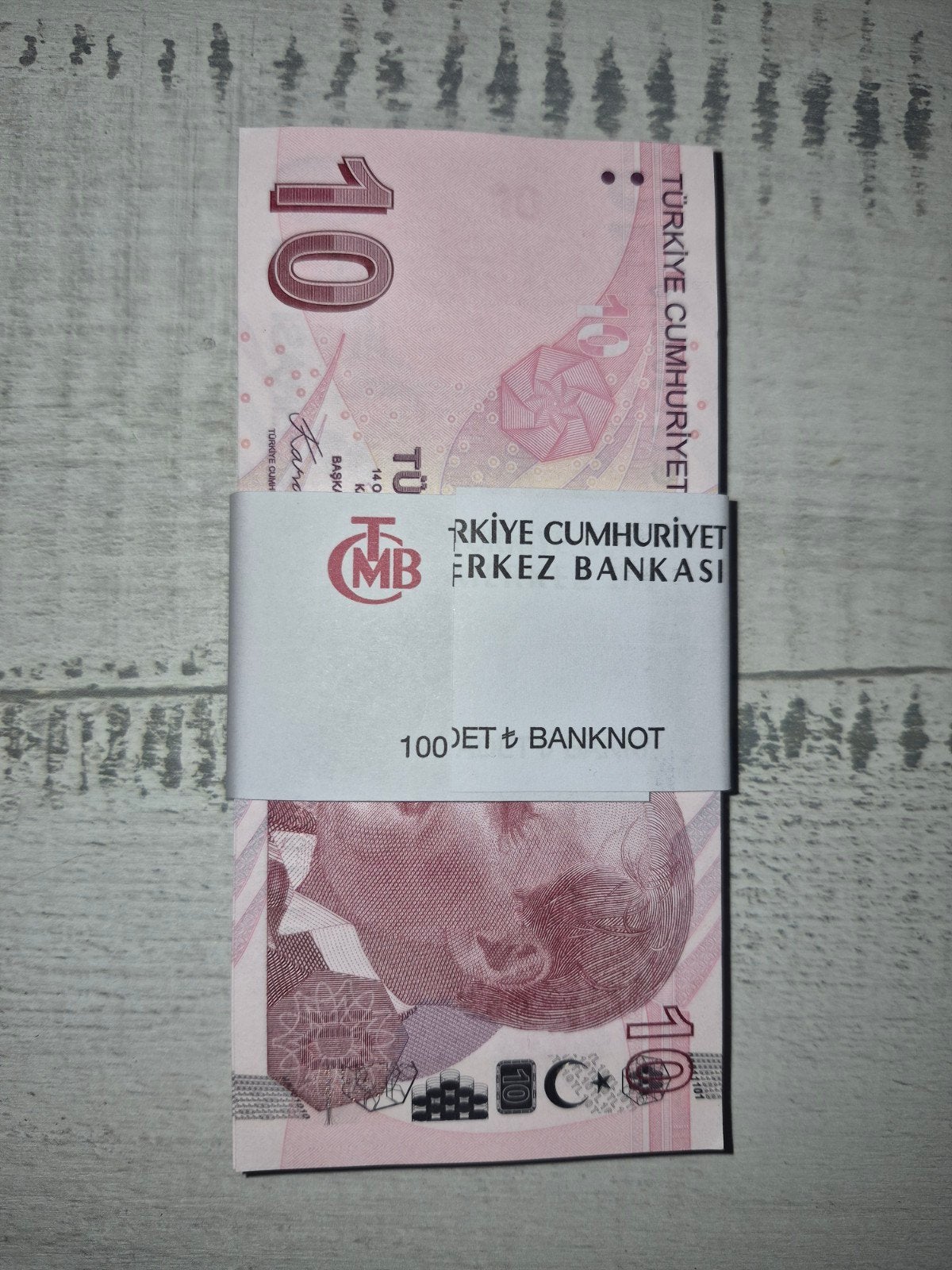 Turkse Lira biljetten - 100 stuks van 10 Lira, Ophalen of Verzenden, Overige landen