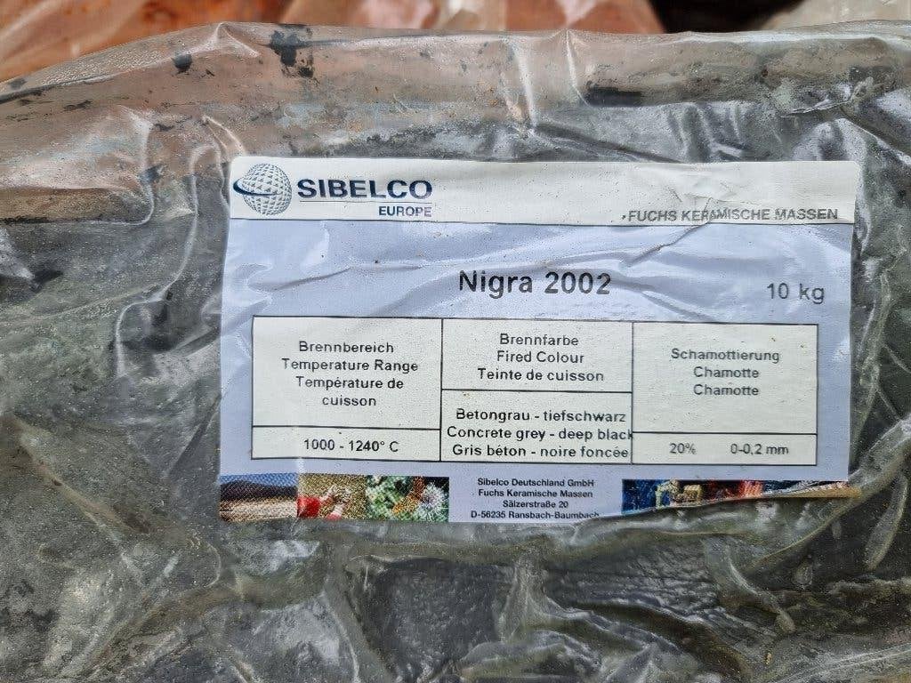 Sibelco Vingerling zwarte klei, fijne chamotte Nigra 2002, Ophalen, Nieuw