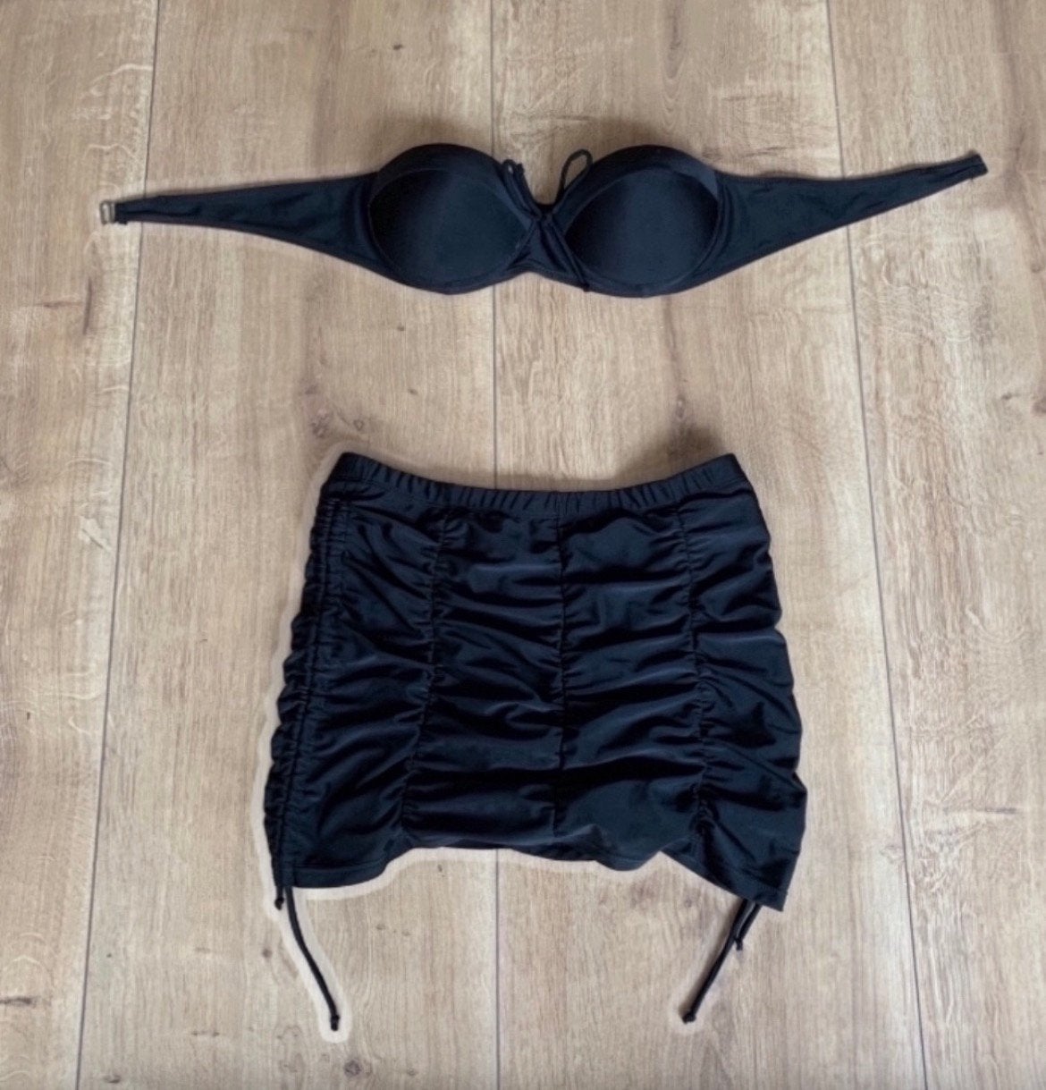 Zwarte bikini met zwembroekrokje.  Maat XL. Merk, Kleding | Dames, Badmode en Zwemkleding, Ophalen of Verzenden, Zo goed als nieuw