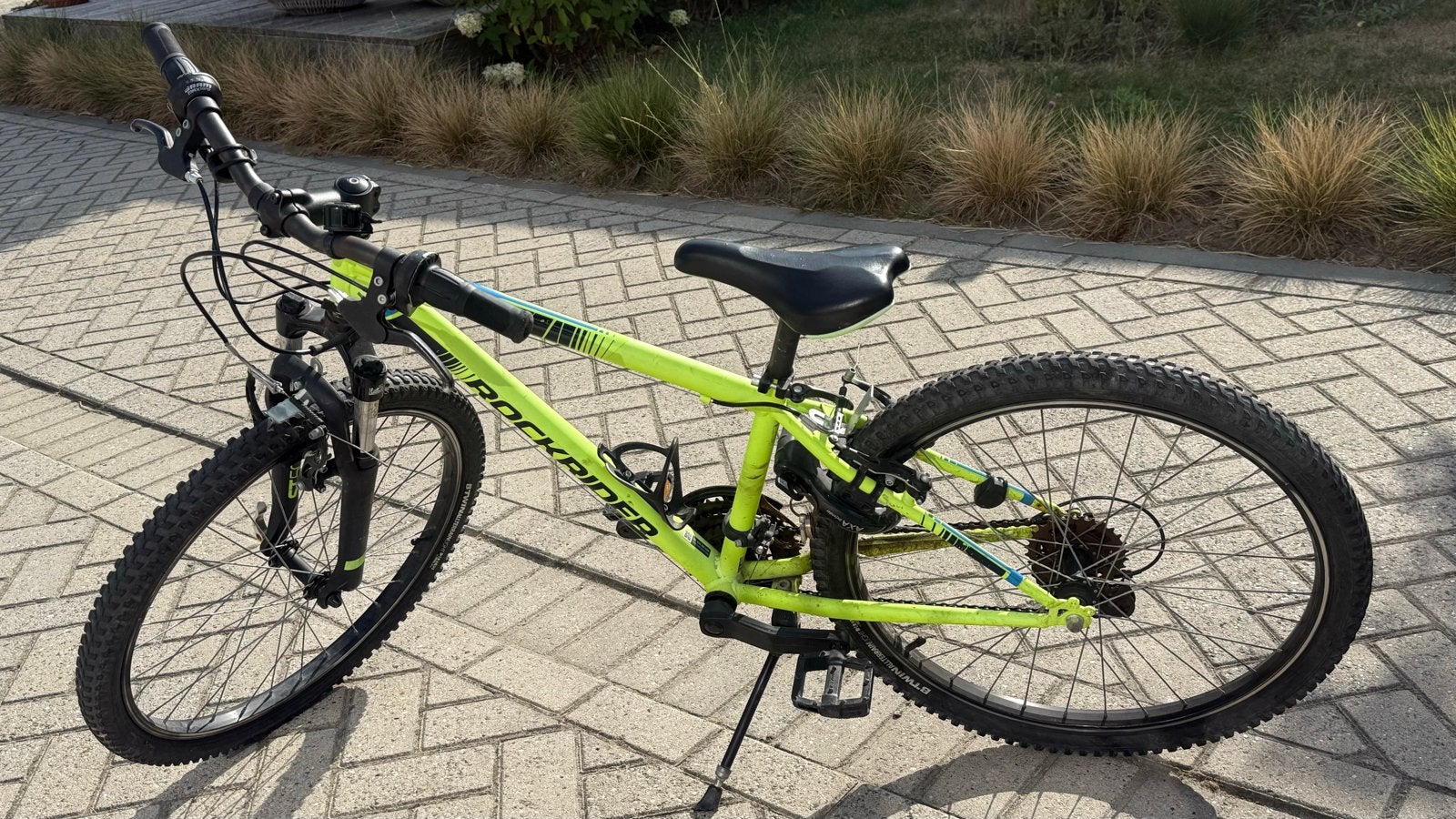 Rockrider ST500 Mountainbike - Neon Geel, Gebruikt, Hardtail, Velgrem, Dames