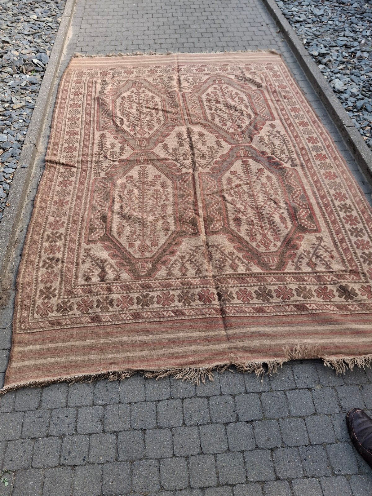 Mooi vloerkleed met antislip kleed erbij, 180x285 cm, Ophalen, Gebruikt