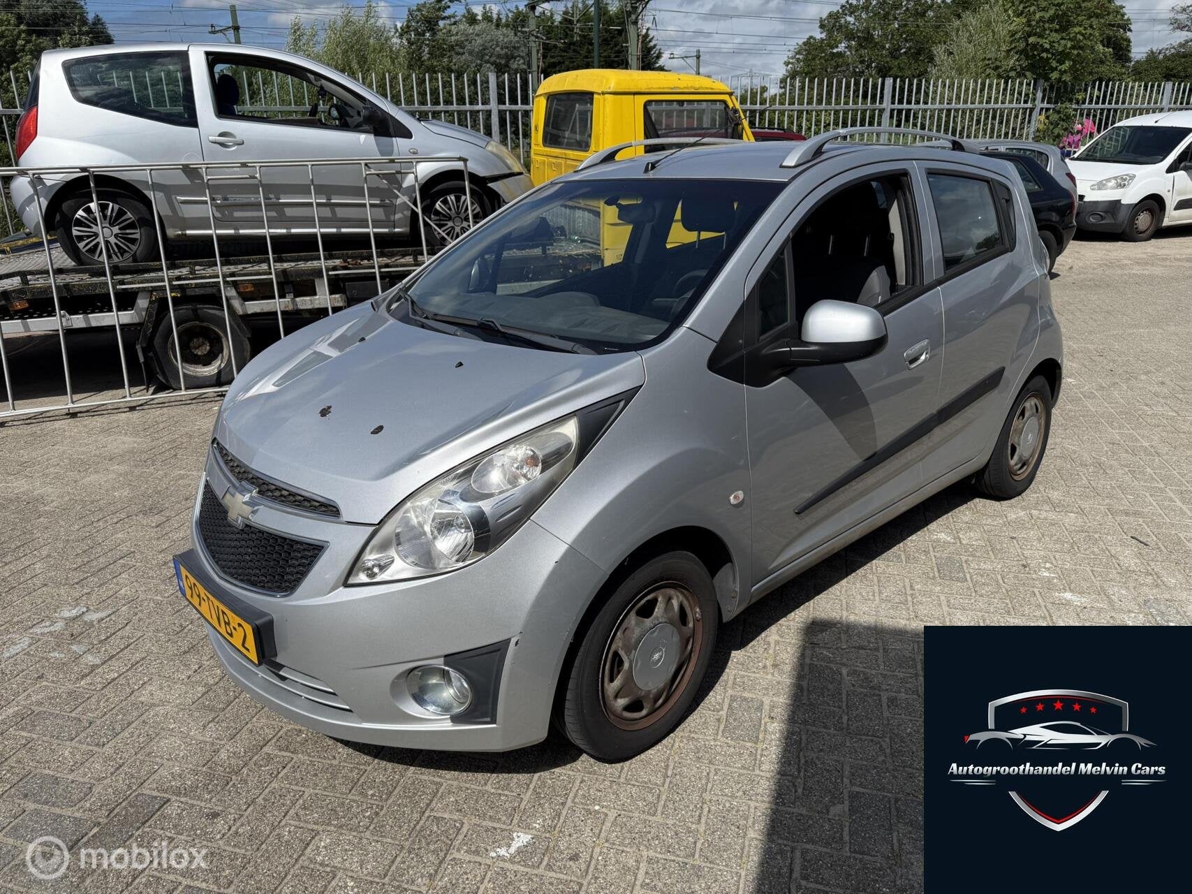 Chevrolet Spark 1.0 16V LS Bi-Fuel Airco Export/Handel, Auto's, Euro 5, Zwart, 4 cilinders, Origineel Nederlands