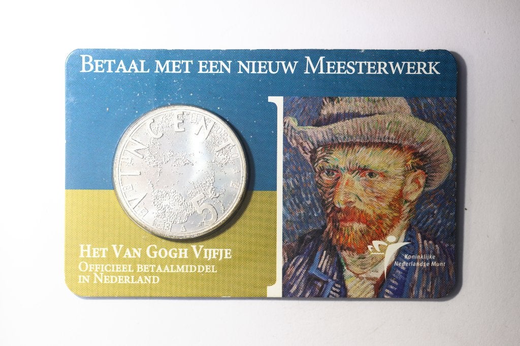 Nederland - Coincard 5 euro 2003 "van Gogh vijfje", Postzegels en Munten, Koningin Beatrix, Zilver, Euro's, Ophalen of Verzenden