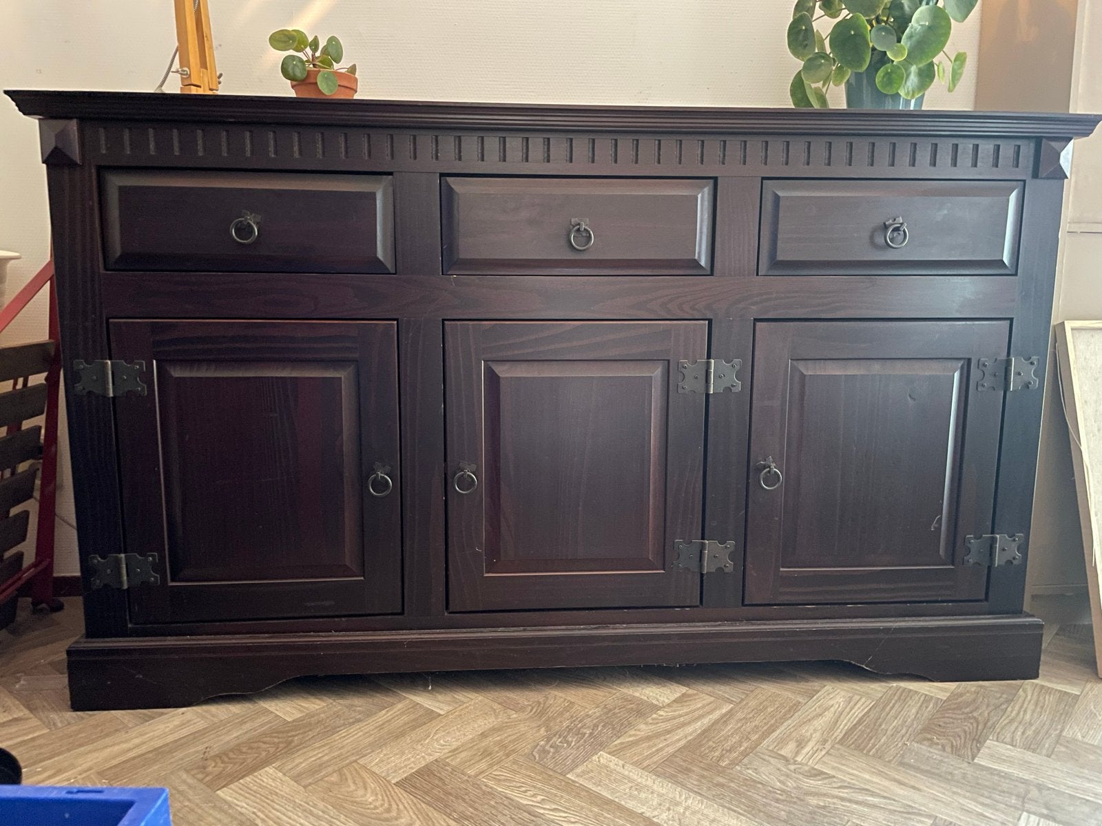 Stevige kast met soepele lades en deuren - 154x89x49cm, Huis en Inrichting, Kasten | Dressoirs, Ophalen, Gebruikt, 150 tot 200 cm