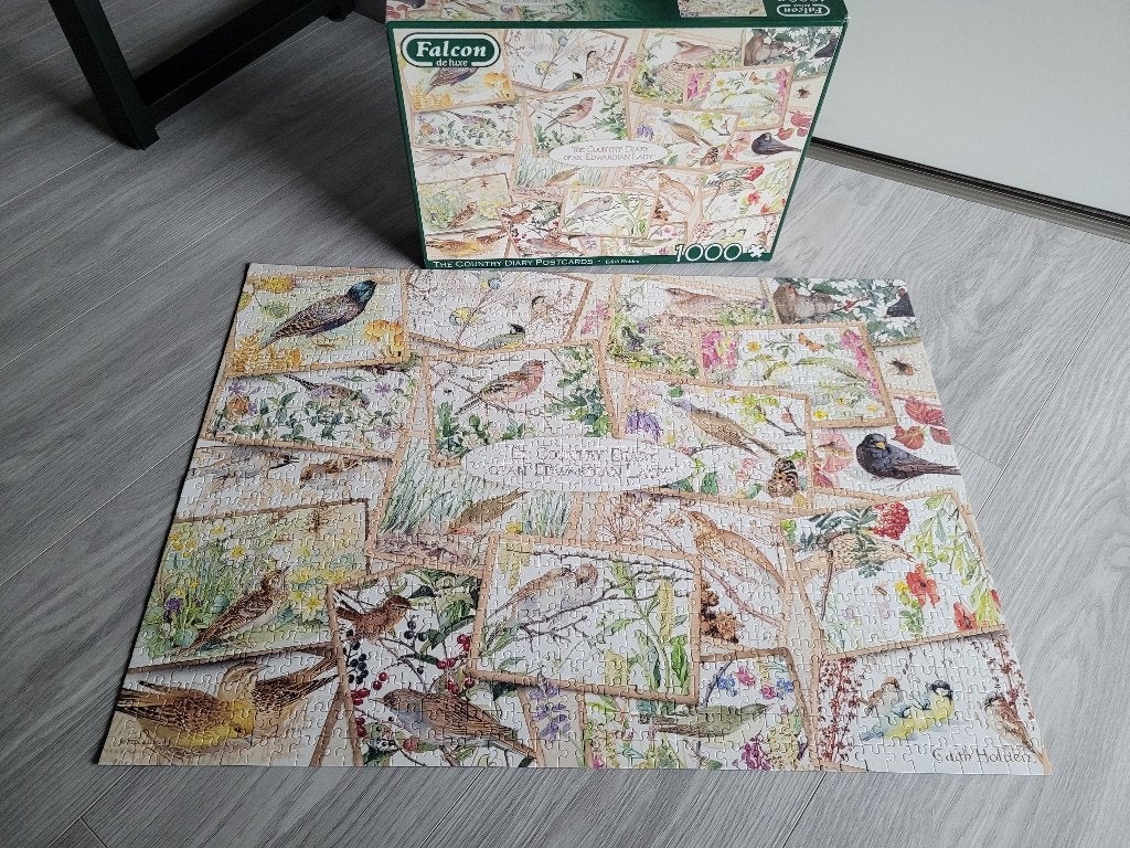 THE COUNTRY DIARY POSTCARDS = EDITH HOLDEN van FALCON 6,50, Ophalen of Verzenden, 500 t/m 1500 stukjes, Zo goed als nieuw, Legpuzzel