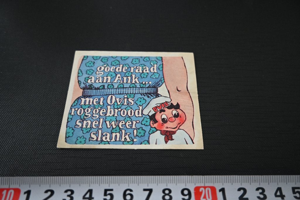 sticker Goede raad aan Ank met OVIS roggebrood snel weer*, Verzamelen, Ophalen of Verzenden, Zo goed als nieuw