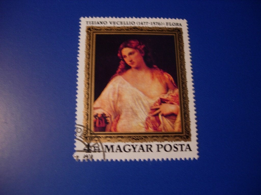 Hongarije 1976 Tiziano Vecellio, Verzenden, Gestempeld