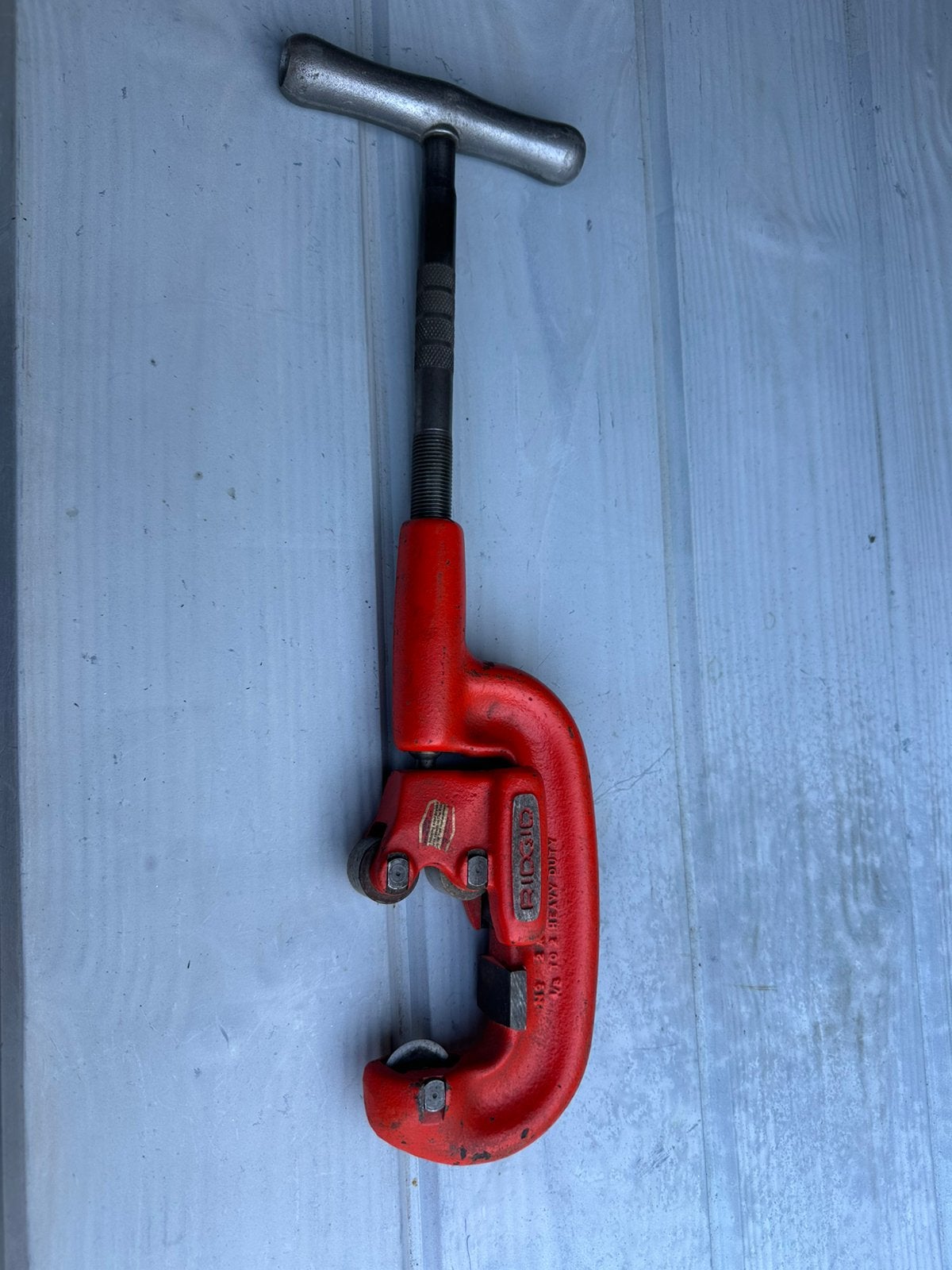 Grote Pijpensnijder RIGID, Doe-het-zelf en Verbouw, Gereedschap | Handgereedschap, Ophalen of Verzenden, Zo goed als nieuw