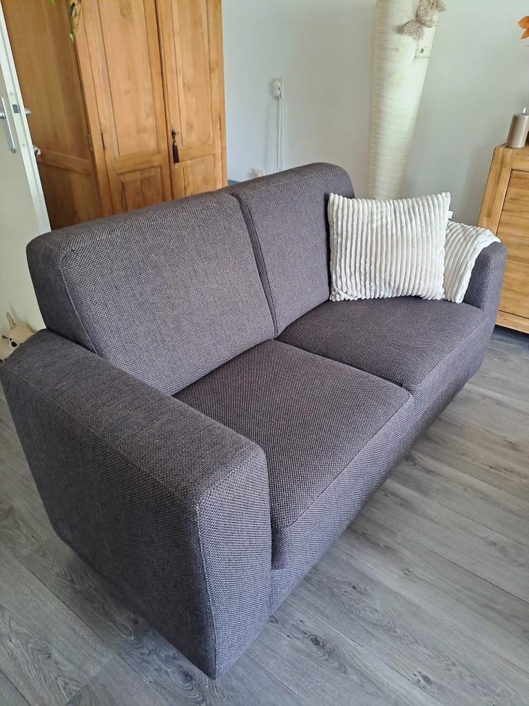 Bank 2 zits bruin, Ophalen, Gebruikt, 150 tot 200 cm, Tweepersoons