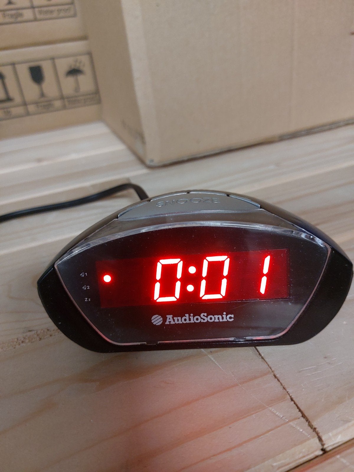AudioSonic Wekker - Compact en Functioneel, Witgoed en Apparatuur, Wekkers, Verzenden, Gebruikt