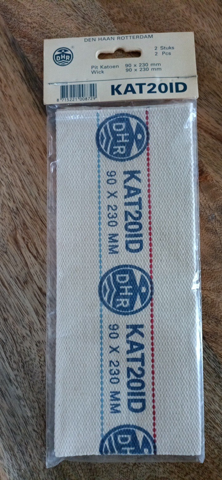 DHR Pit Katoen Wick KAT20ID 90x230mm (2 stuks), Ophalen of Verzenden, Nieuw