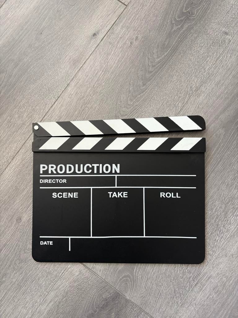 Filmklapper - Productie Klapper - Film Accessoire, Overige merken, Overige typen, Nieuw, Overige soorten