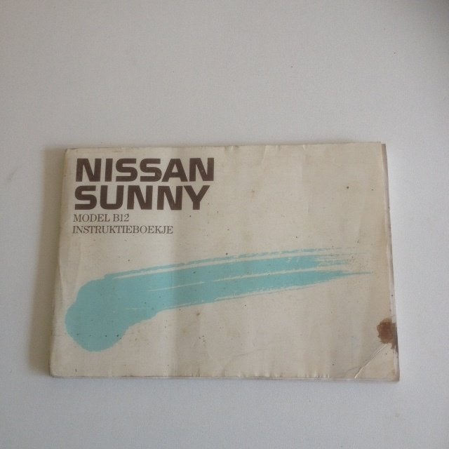 Nissan Sunny Model B12       Instructieboekje     (1989, NL), Ophalen of Verzenden