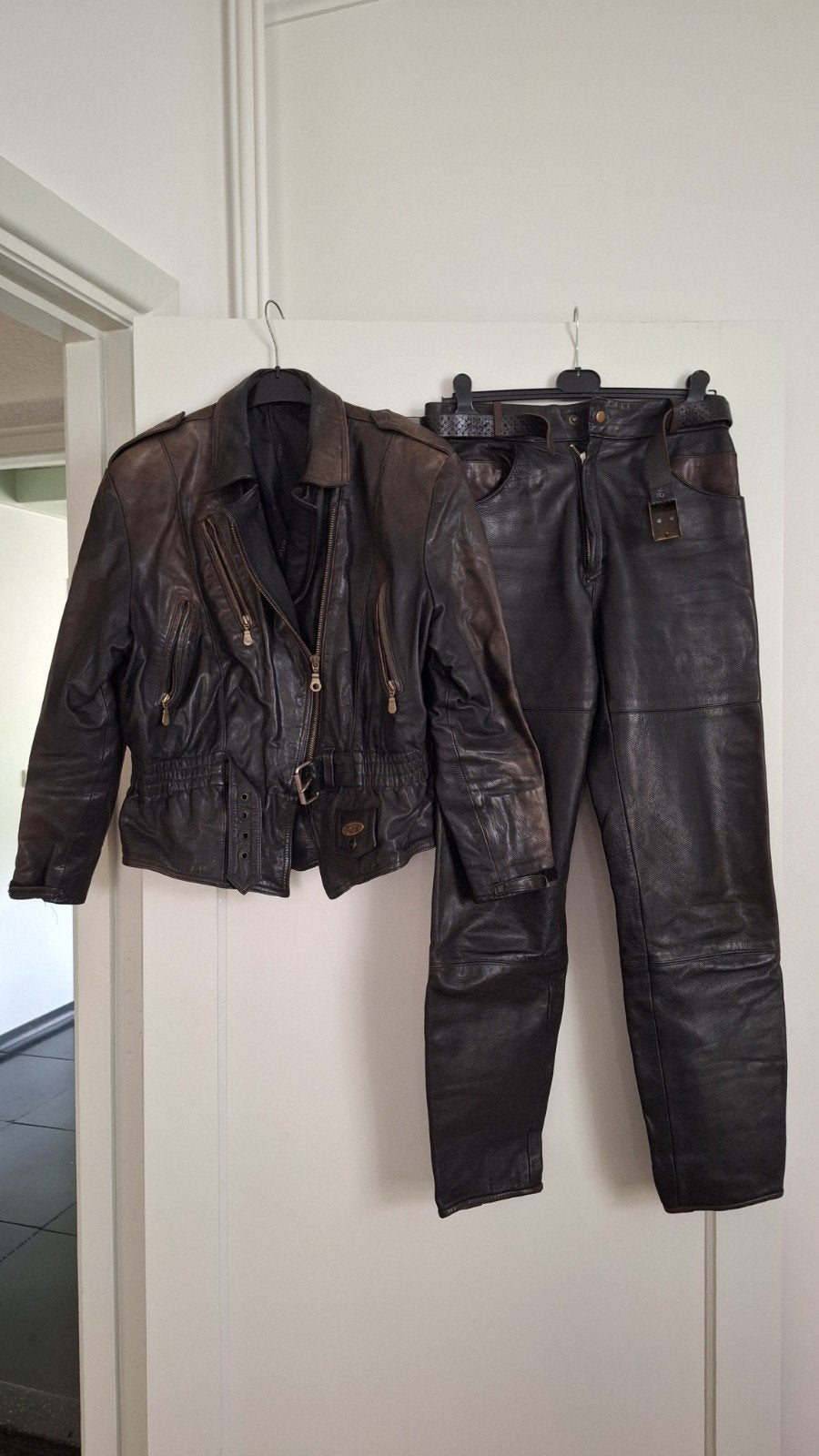 Dames motor pak, leer, Vintage, XS, Nolan, Dames, Tweedehands