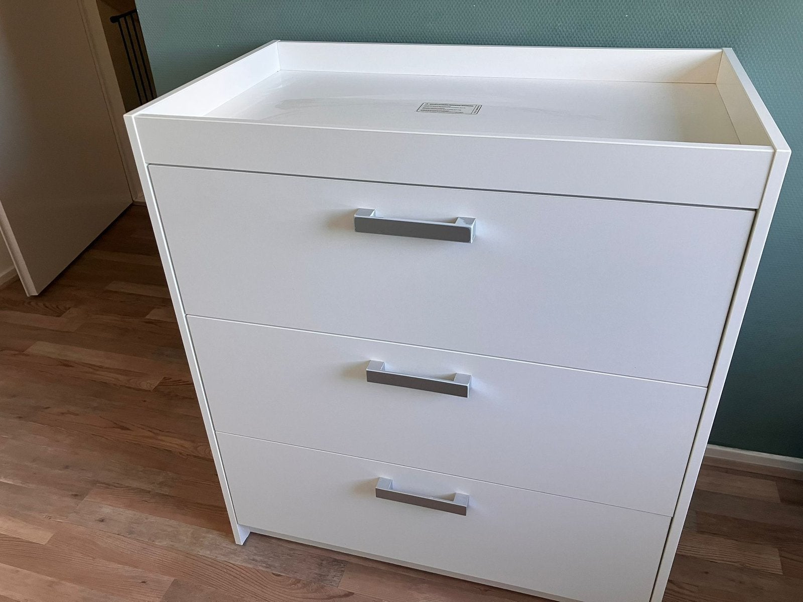 Commode wit, Kinderen en Baby's, Kinderkamer | Commodes en Kasten, Ophalen, Gebruikt, 50 tot 70 cm, 100 cm of meer