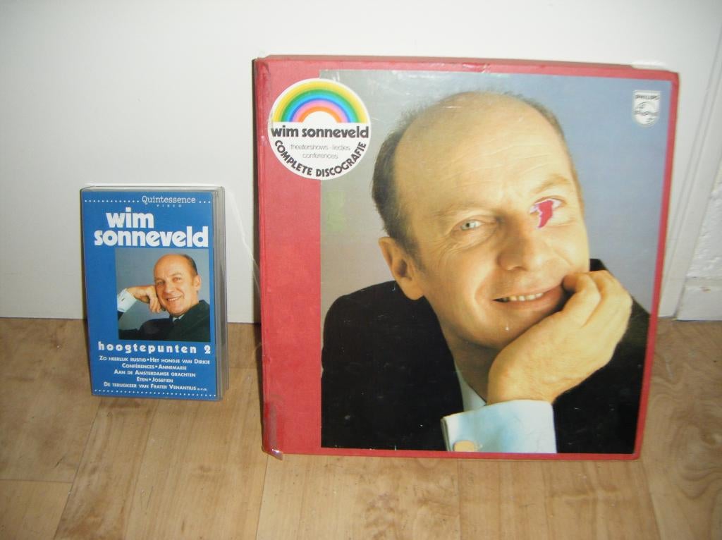 Wim Sonneveld,11x L.P.discografie,boek+VHS videoband!HetDorp, Cd's en Dvd's, Vinyl | Nederlandstalig, Ophalen of Verzenden, Zo goed als nieuw