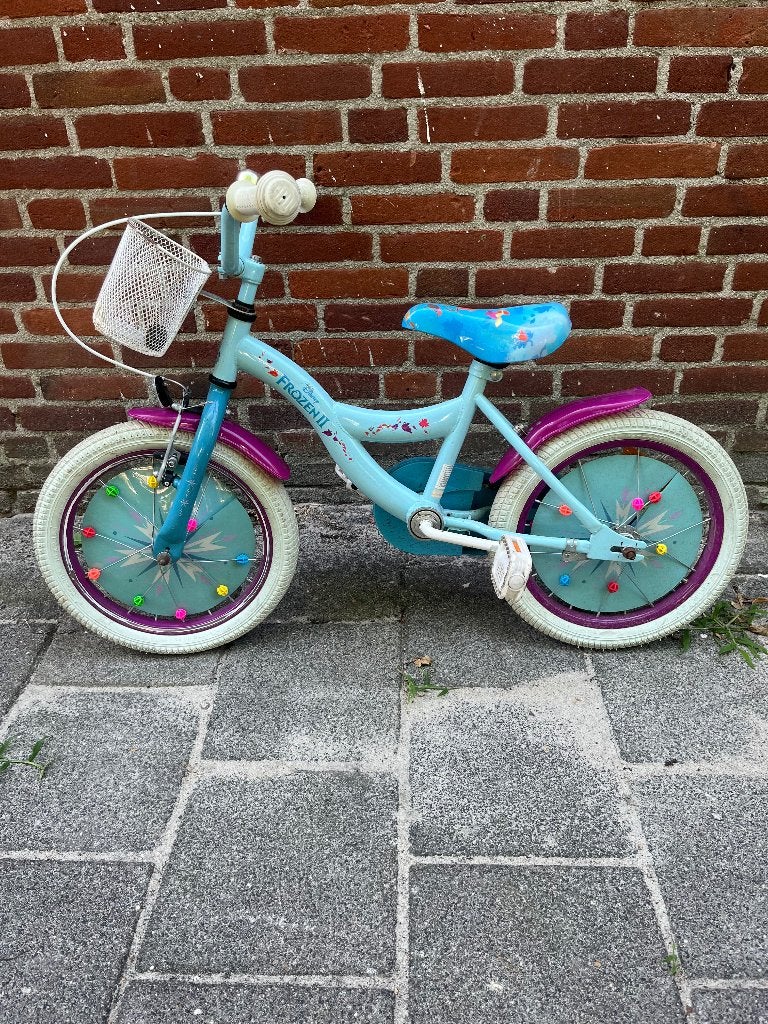 Kinderfiets frozen 16 inch, Ophalen of Verzenden, Gebruikt, Overige typen