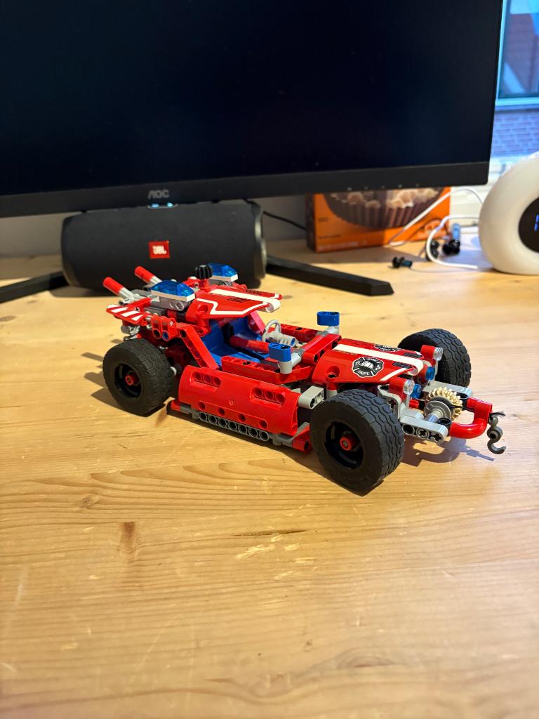Lego technic 42075 Fire responder, Ophalen of Verzenden, Zo goed als nieuw, Complete set, Lego