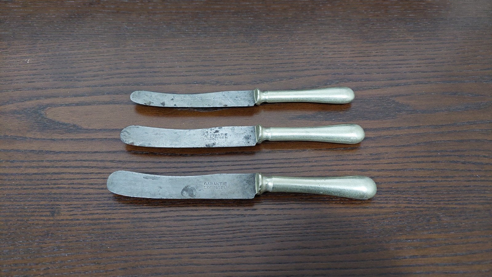 Set van 3 Vintage Garantie Solingen botermessen, Antiek en Kunst, Ophalen of Verzenden