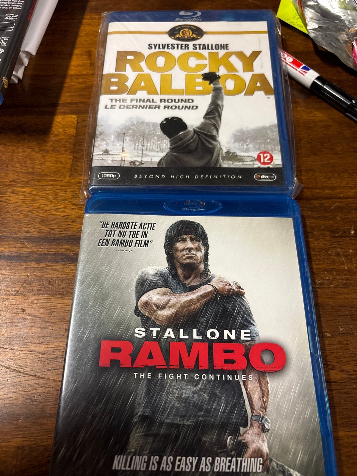 Rocky Balboa & Rambo Blu-ray (Actie Film Collectie), Actie, Ophalen of Verzenden, Zo goed als nieuw, Blu-ray