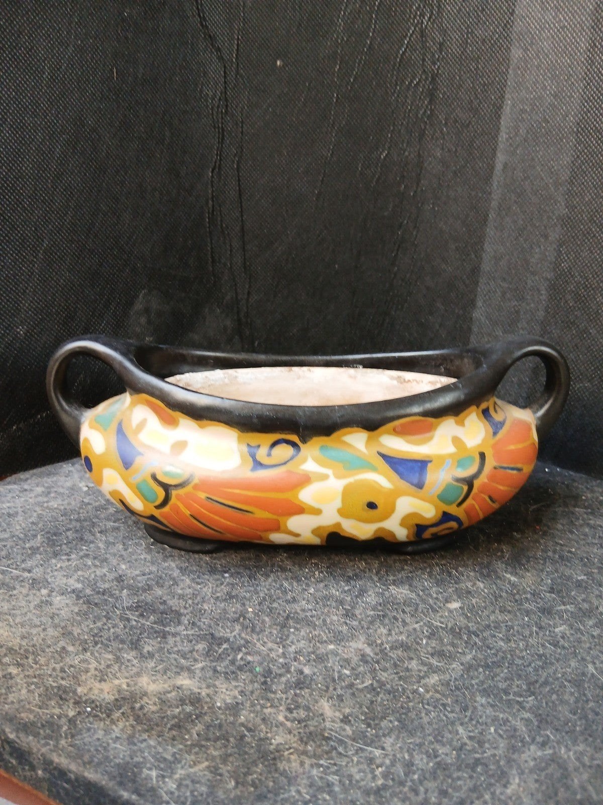 puntgave jardiniere gouda regina darla holland jaren 30, Antiek en Kunst, Ophalen
