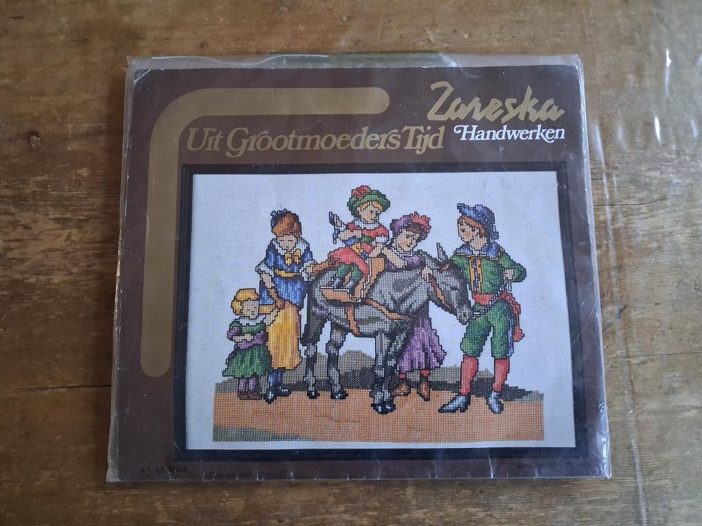 Borduurpakket van Zaneska. Uit Grootmoeders Tijd, Ophalen of Verzenden, Nieuw, Handborduren, Borduurpakket