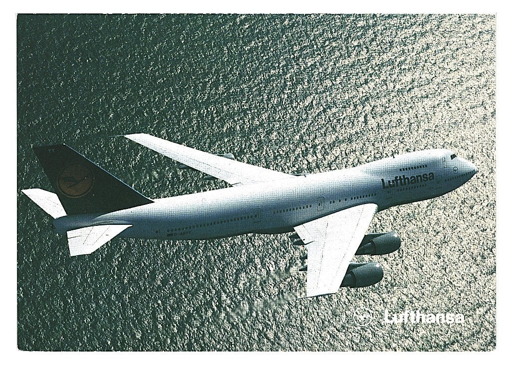 37688 vliegtuig Lufthansa Boeing 747-400  Onbeschreven, Ophalen of Verzenden, 1980 tot heden, Ongelopen, Voertuig
